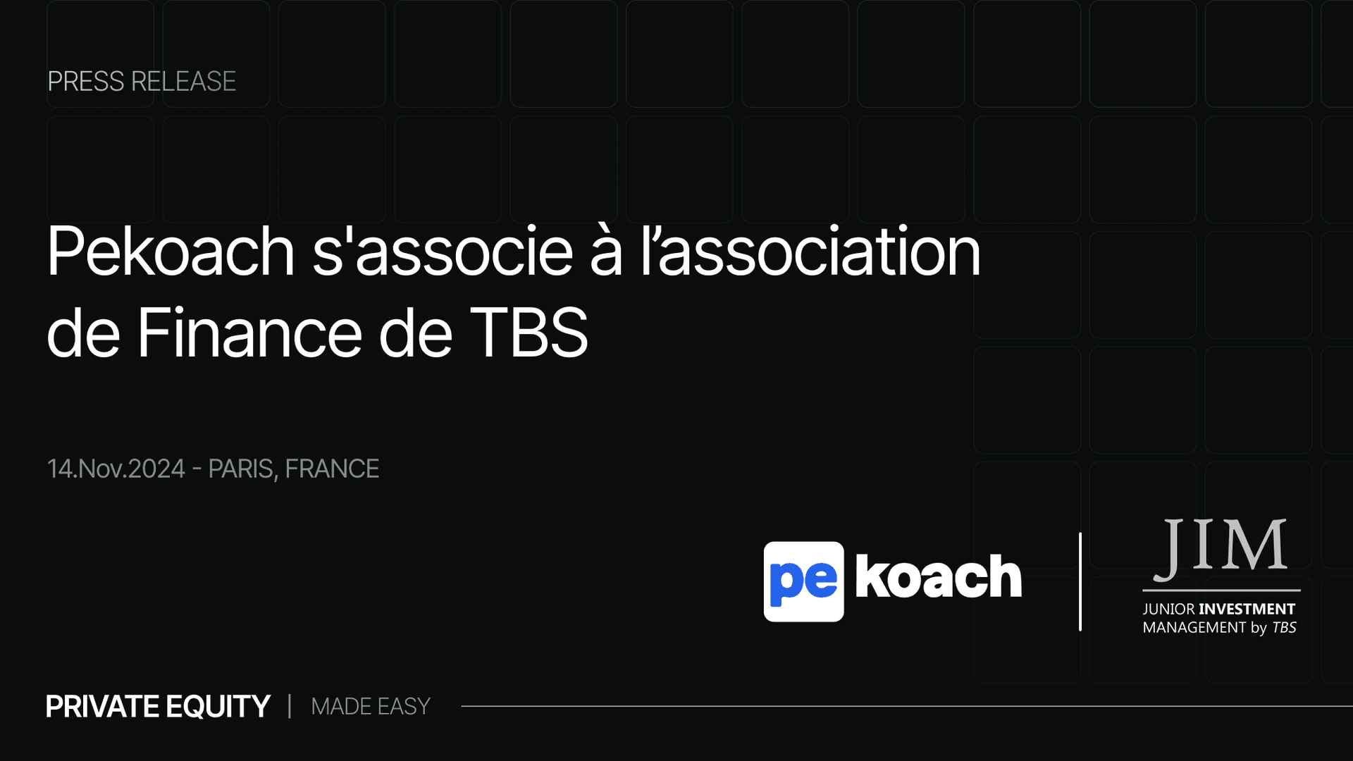 Pekoach s'associe à l'Association de Finance de Toulouse Business School