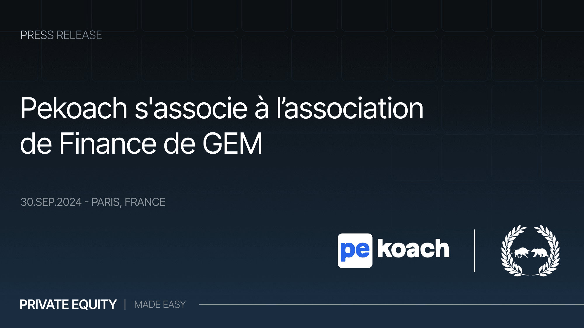 Pekoach s'associe à l'Association de Finance de Grenoble Ecole de Management